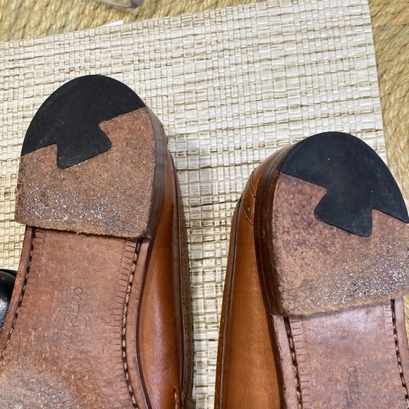 MENS COLE HAAN Leather and linen loafers Made in the USA - Picture 9 of 16